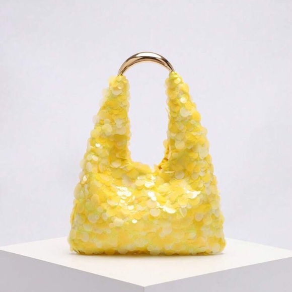 A+ Boutique Handbags - 🌟 Yellow Sequin Bag 🌟